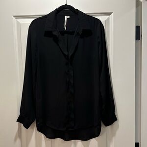 Bellatrix Black Long Sleeve Women's Blouse, Size Medium